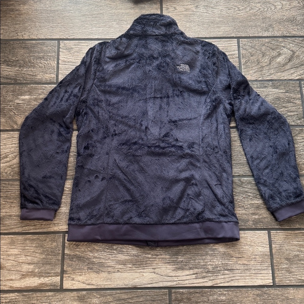 The North Face women’s size large dark silvery navy blue Fleece Jacket - Picture 7 of 8